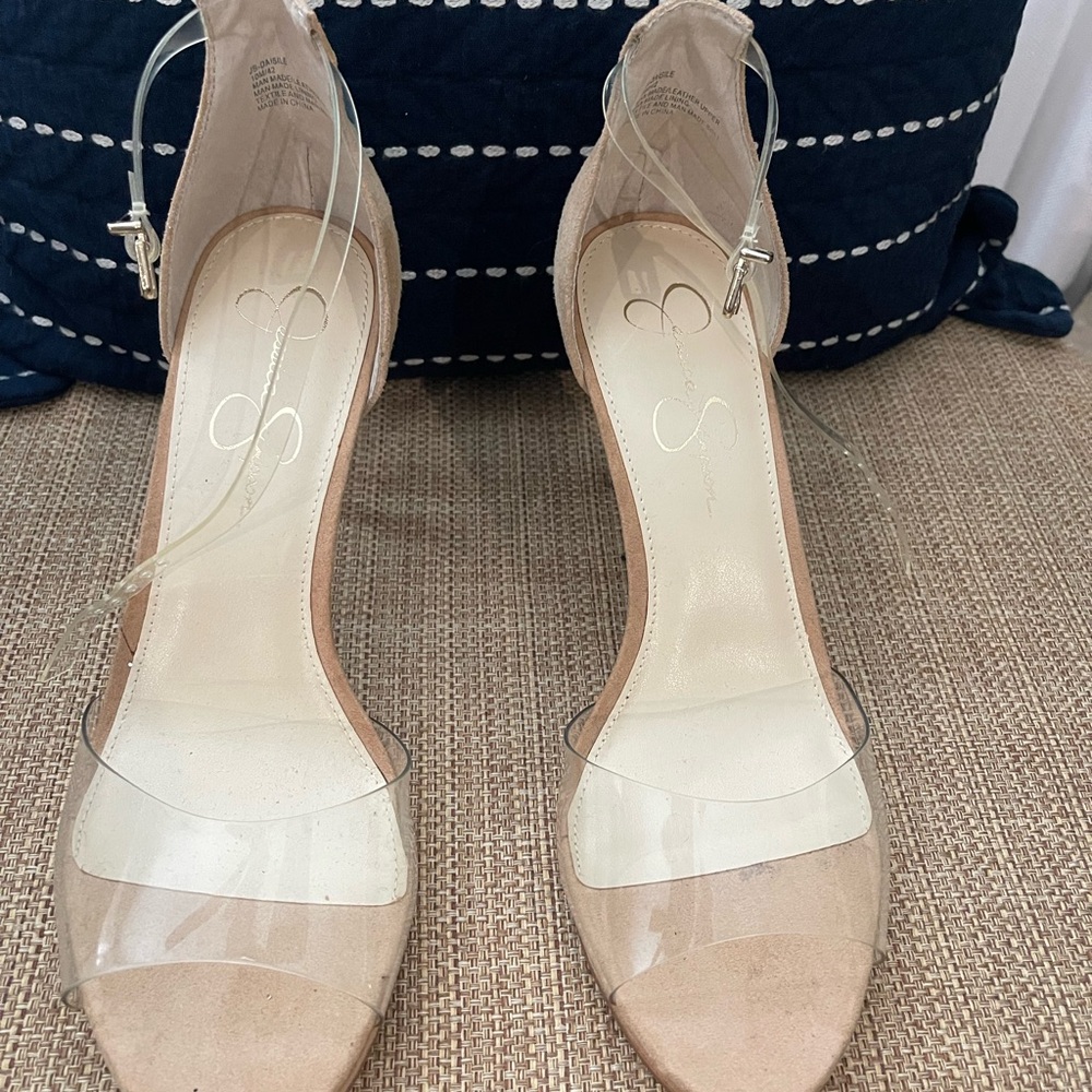 Jessica Simpson Tan High Heeled Sandals